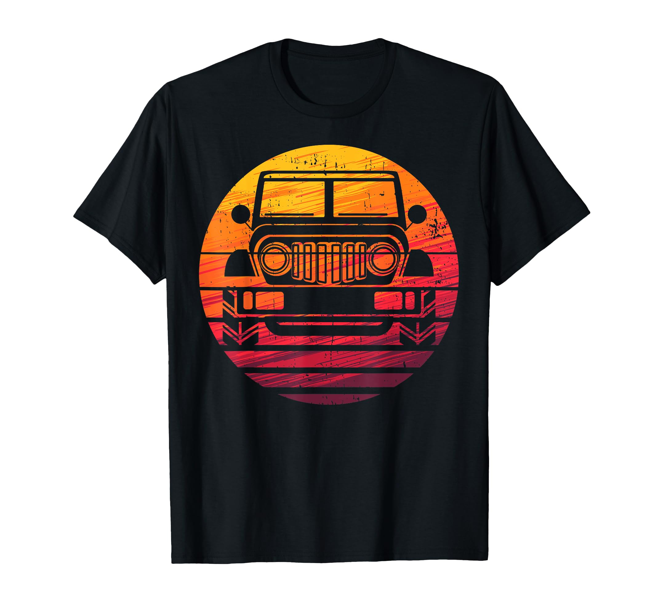 Off Road 4X4 70S Sunset Off Road T-Shirt - Unique Graphic for Adults - T-Shirt, Sweatshirt, Hoodie