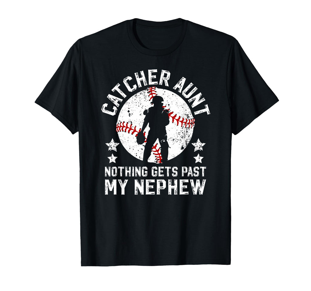 My Nephew Baseball Catcher Aunt T-Shirt - Minimalist Print for Adults - T-Shirt, Sweatshirt, Hoodie