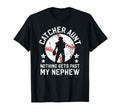 My Nephew Baseball Catcher Aunt T-Shirt - Minimalist Print for Adults - T-Shirt, Sweatshirt, Hoodie