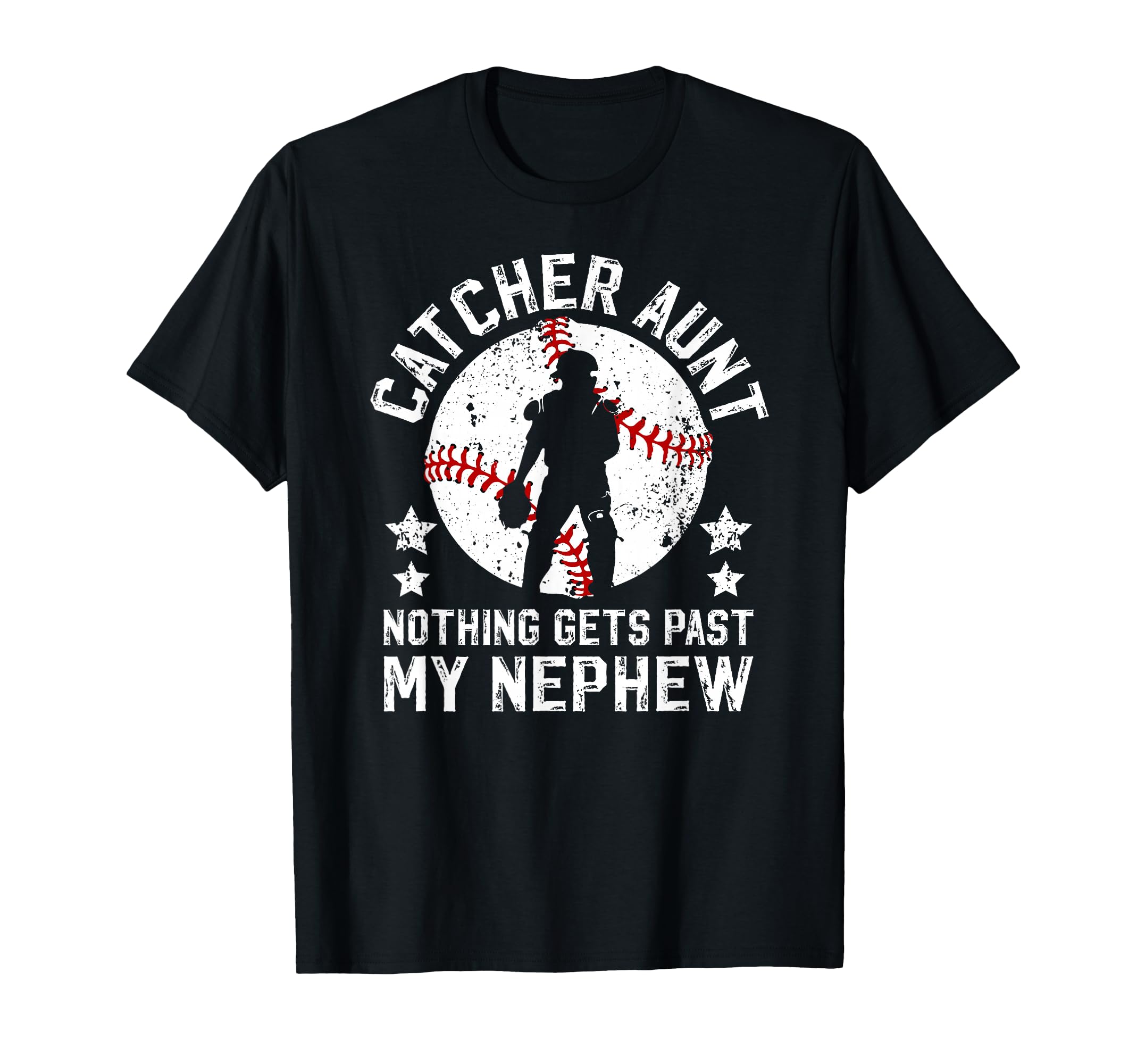 My Nephew Baseball Catcher Aunt T-Shirt - Minimalist Print for Adults - T-Shirt, Sweatshirt, Hoodie
