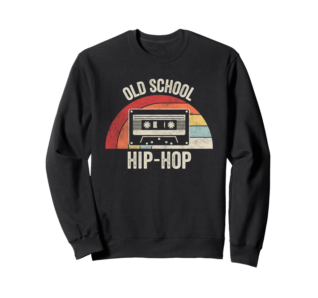 Old School Hip Hop Cassette Tape Sweatshirt - Unique Graphic Unisex - T-Shirt, Sweatshirt, Hoodie