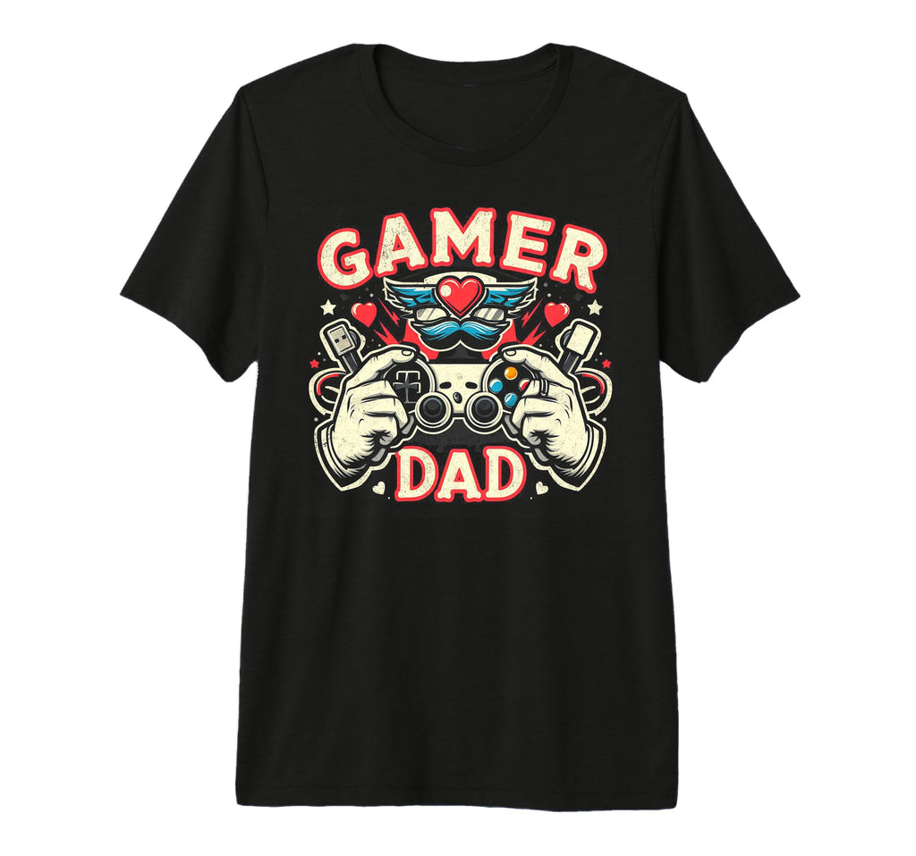 Gamer Dad Game Controller Gaming T-Shirt - Casual Everyday Wear for Adults - T-Shirt, Sweatshirt, Hoodie