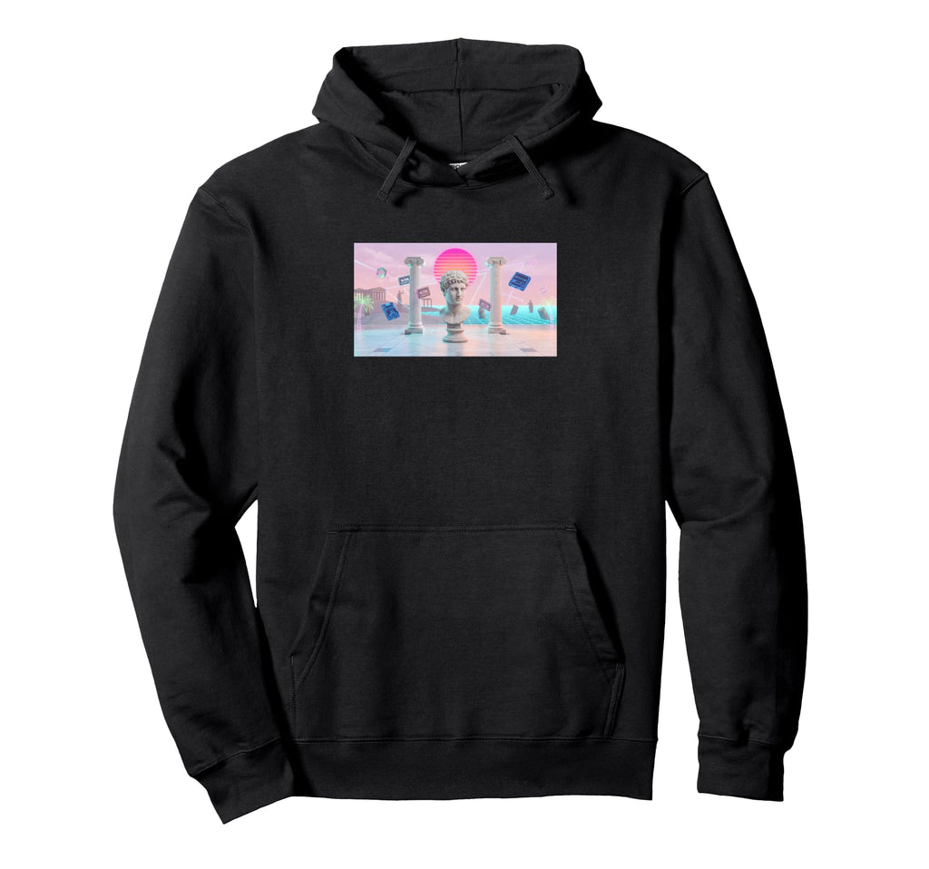 Vaporwave Aesthetic Trippy Vapor Wave Hoodie - Unique Graphic Unisex - T-Shirt, Sweatshirt, Hoodie