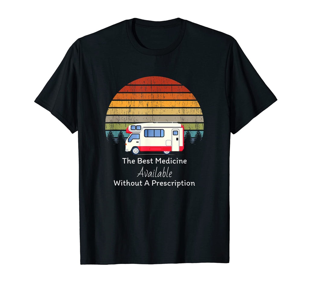 Motorhome Rv Camper Travel Sunset T-Shirt - Minimalist Print Men Women - T-Shirt, Sweatshirt, Hoodie