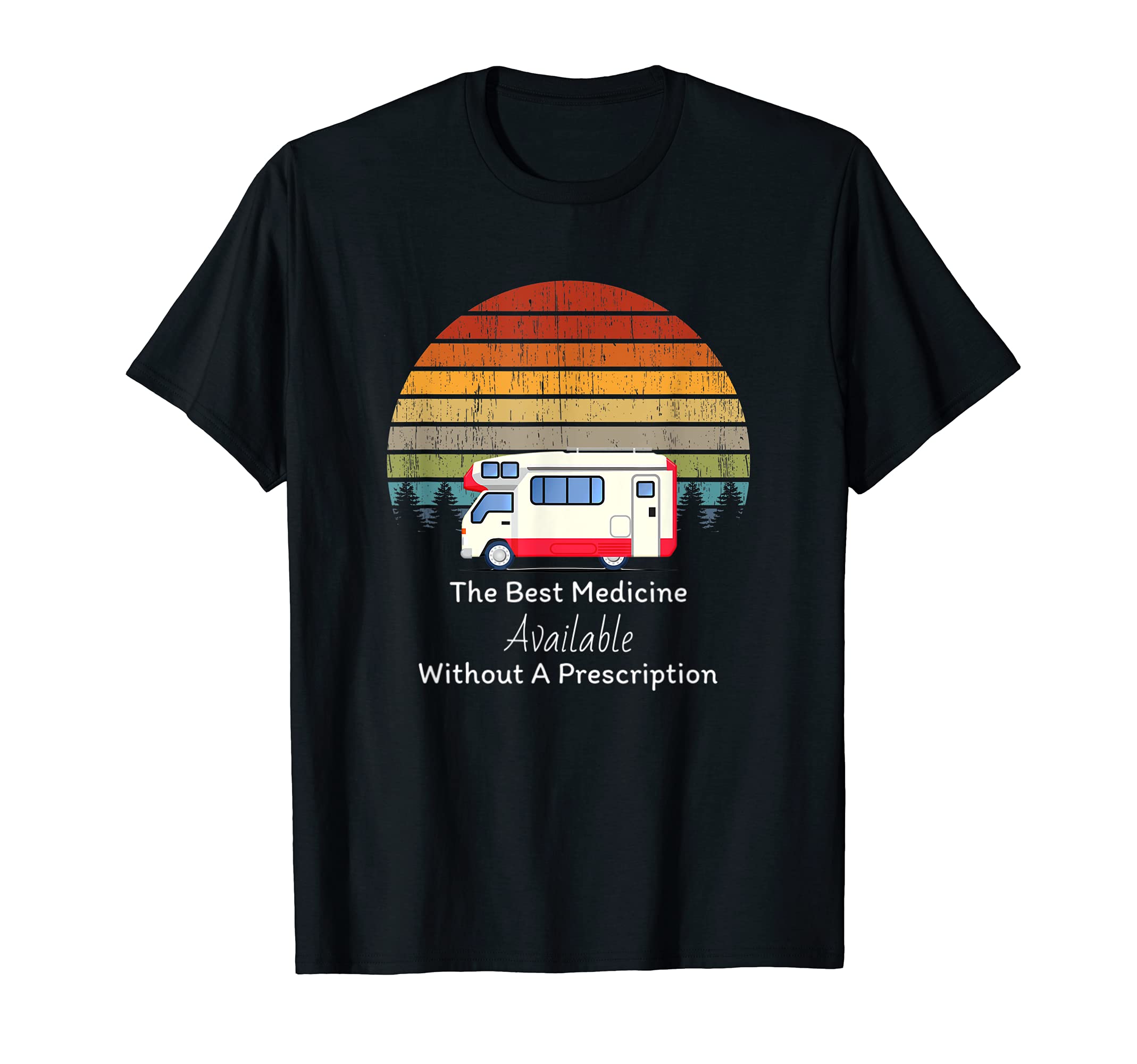 Motorhome Rv Camper Travel Sunset T-Shirt - Minimalist Print Men Women - T-Shirt, Sweatshirt, Hoodie
