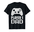 Gamer Dad Fathers Day Player One Dad T-Shirt - Custom Art Print for Adults - T-Shirt, Sweatshirt, Hoodie