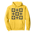 Colorful Checkered Flowers Tees Boho Hoodie - Novelty Apparel Unisex - T-Shirt, Sweatshirt, Hoodie