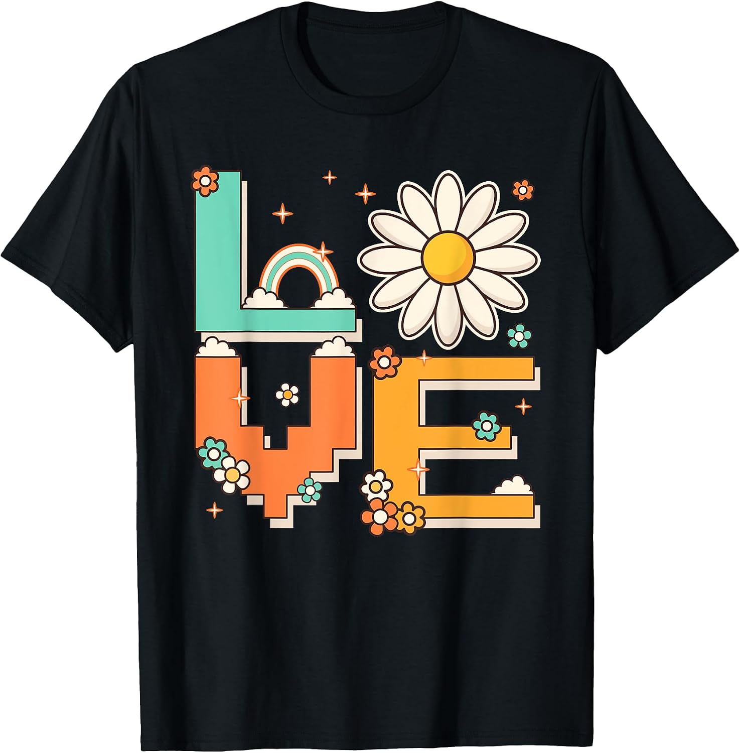 Retro Daisy Flower Lover Clothes Women Girls Kids - Adult & Kids T-Shirts, Sweatshirts & Hoodies apparel design preview 1