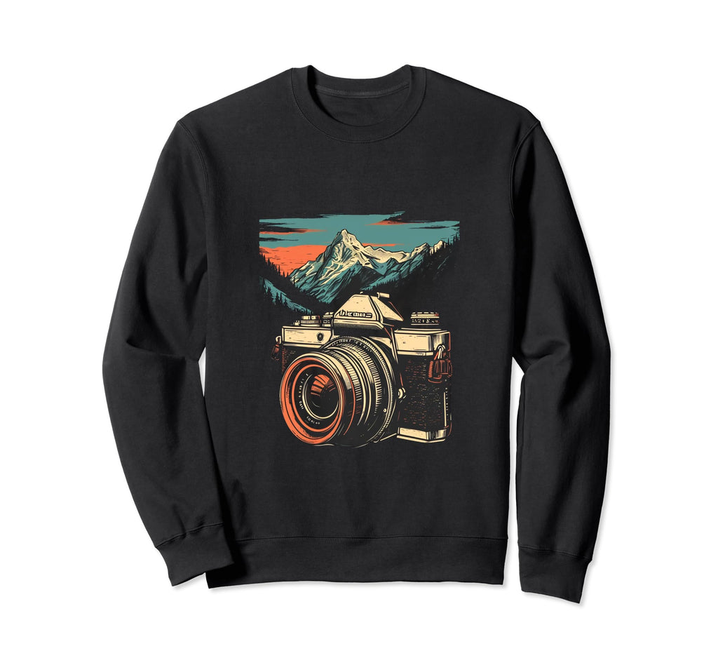 Photography Camera Mountain Nature Sweatshirt - Novelty Apparel Men Women - T-Shirt, Sweatshirt, Hoodie