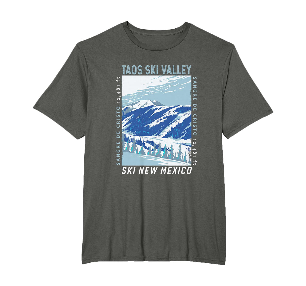 Taos Ski Valley Ski Area New Mexico T-Shirt - Fun Novelty Design Unisex - T-Shirt, Sweatshirt, Hoodie