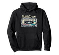 Raised Old School Hip Hop Cassette Hoodie - Aesthetic Graphic Men Women - T-Shirt, Sweatshirt, Hoodie