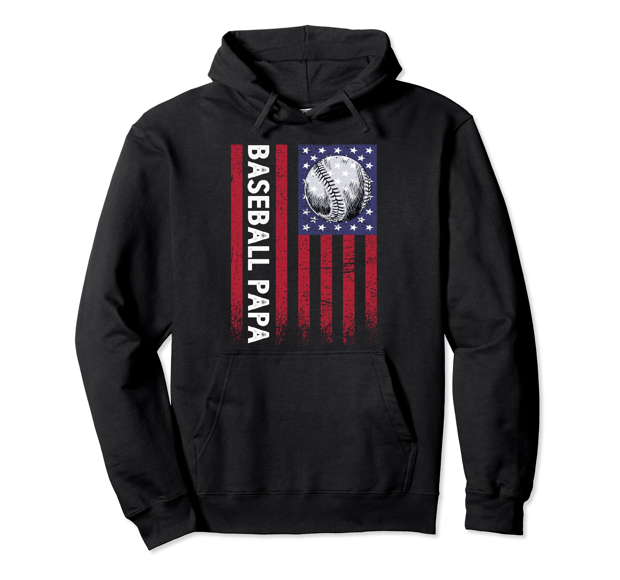 Baseball Papa Proud Family Summer Hoodie - Casual Everyday Wear Men Women - T-Shirt, Sweatshirt, Hoodie