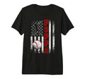 Baseball Poppa American Flag T-Shirt - Casual Everyday Wear Men Women - T-Shirt, Sweatshirt, Hoodie