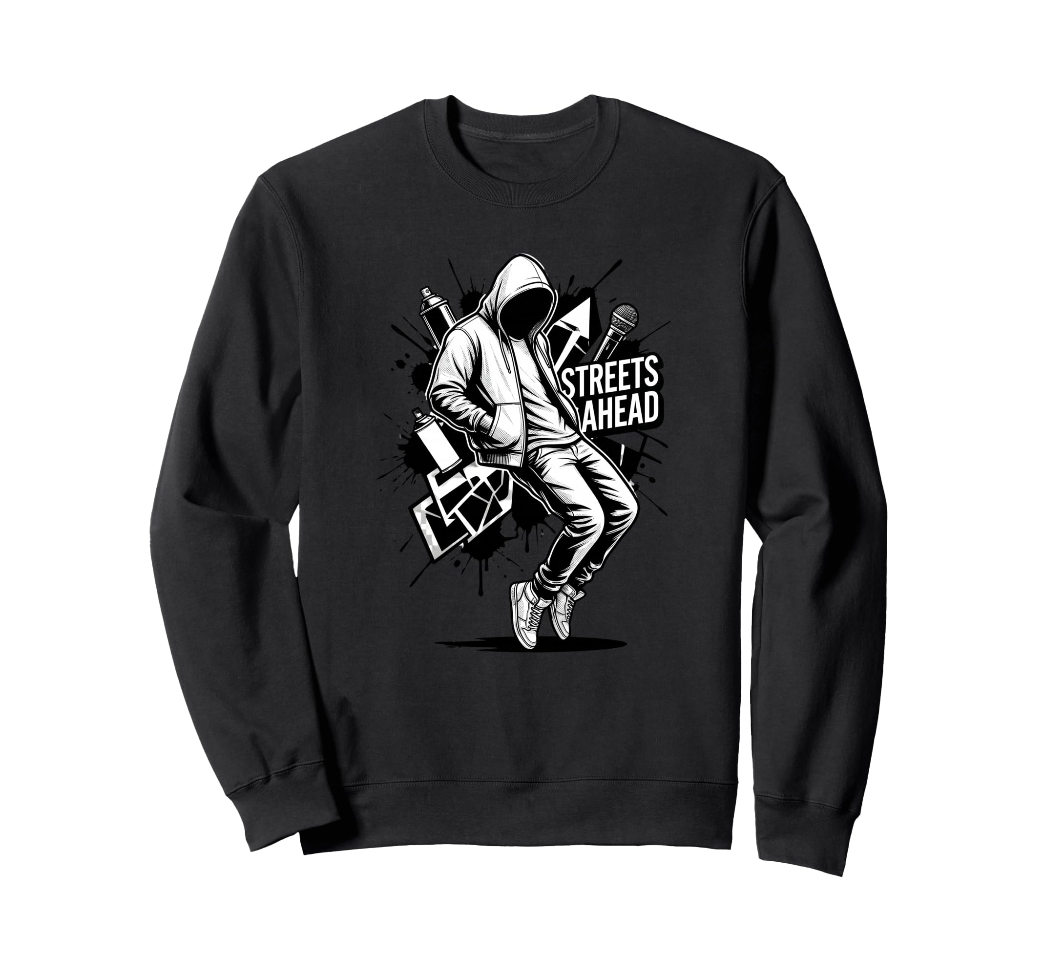 Hip Hop Old School Tees Rap Sweatshirt - Novelty Apparel for Adults - T-Shirt, Sweatshirt, Hoodie