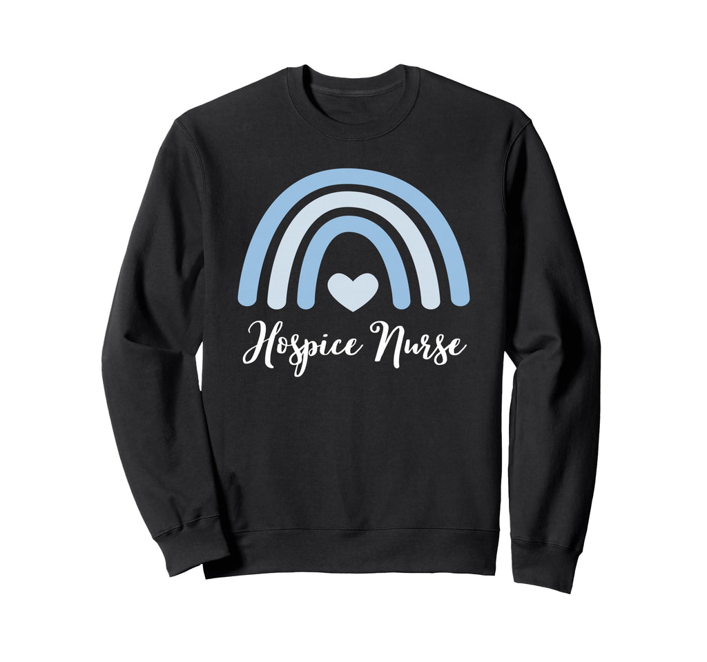 Hospice Nurse Trendy Boho Rainbow Sweatshirt - Trendy Graphic for Adults - T-Shirt, Sweatshirt, Hoodie