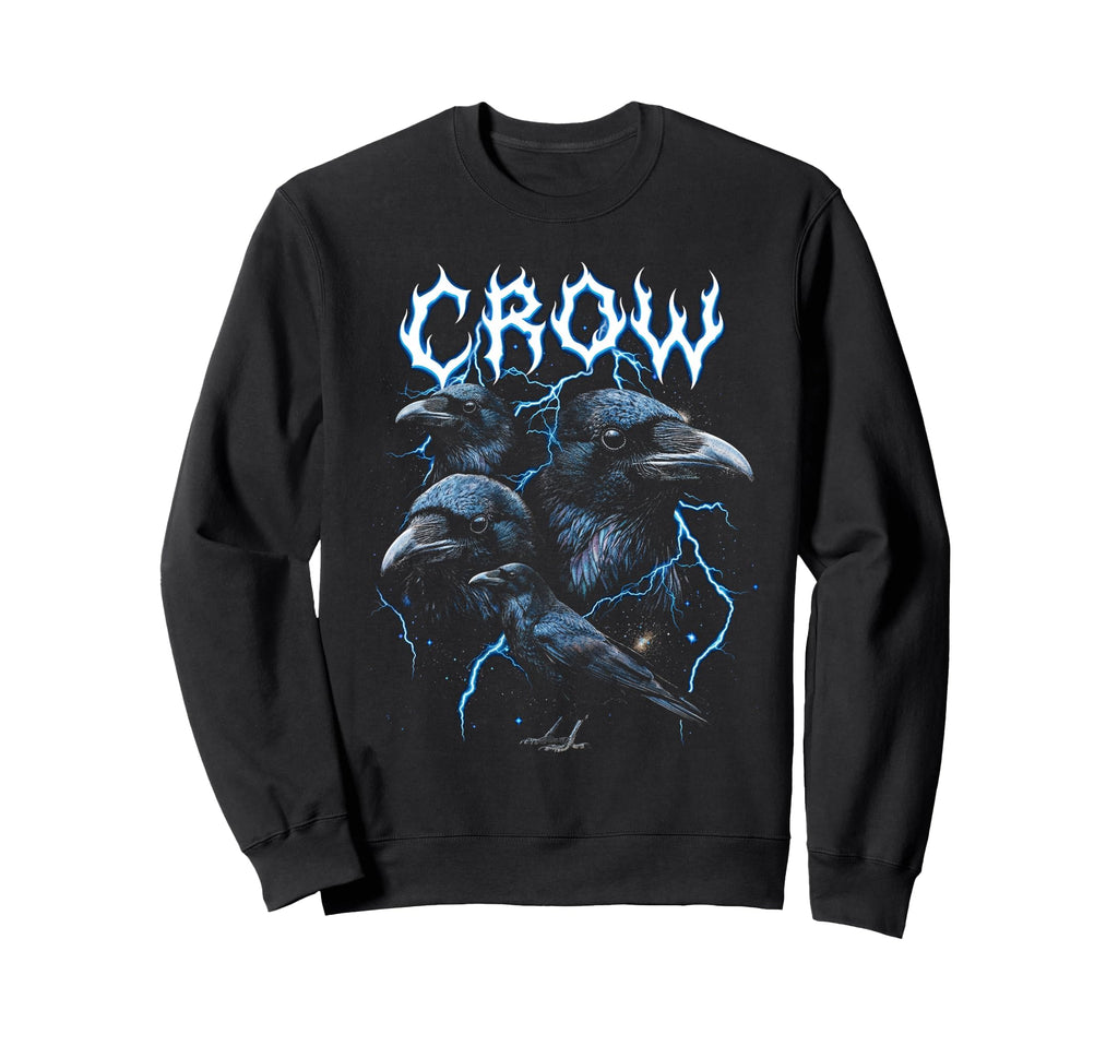 Crow 90S Heavy Metal Crow Sweatshirt - Casual Everyday Wear for Adults - T-Shirt, Sweatshirt, Hoodie