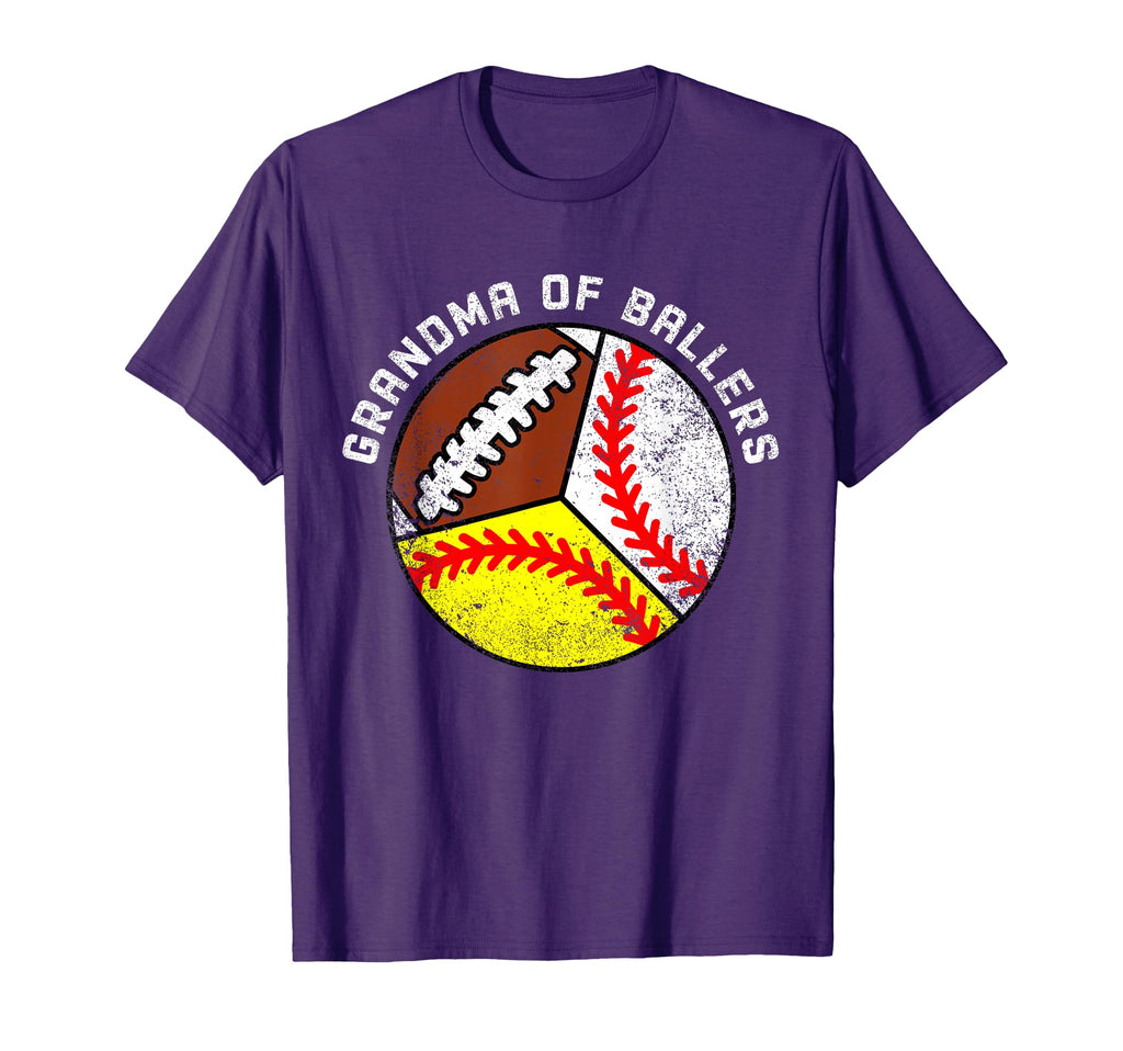 Grandma Ballers Funny Baseball Softball T-Shirt - Novelty Apparel Unisex - T-Shirt, Sweatshirt, Hoodie