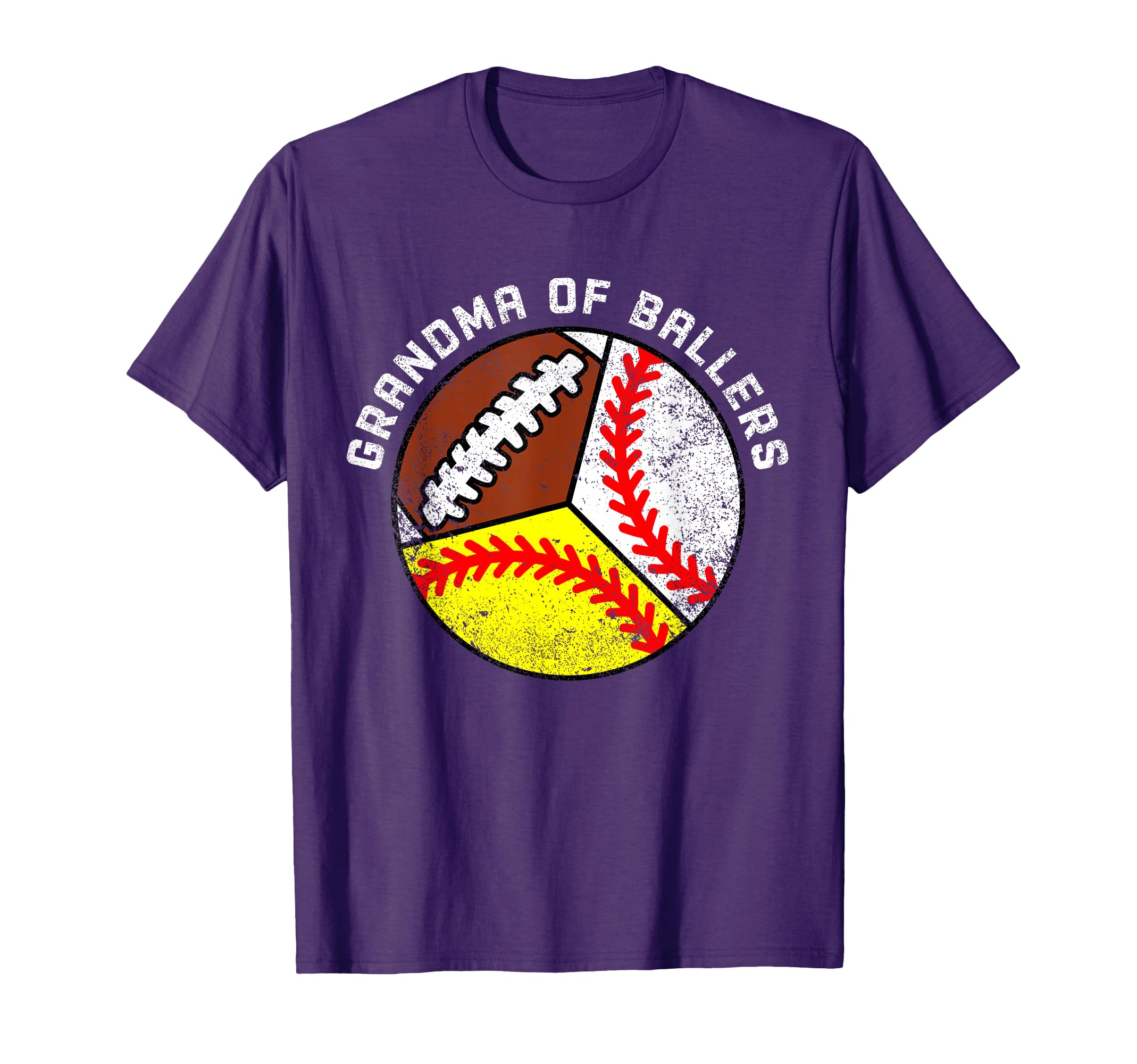 Grandma Ballers Funny Baseball Softball T-Shirt - Novelty Apparel Unisex - T-Shirt, Sweatshirt, Hoodie