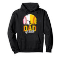 Dad Both Baseball Softball Fathers Hoodie - Aesthetic Graphic for Adults - T-Shirt, Sweatshirt, Hoodie