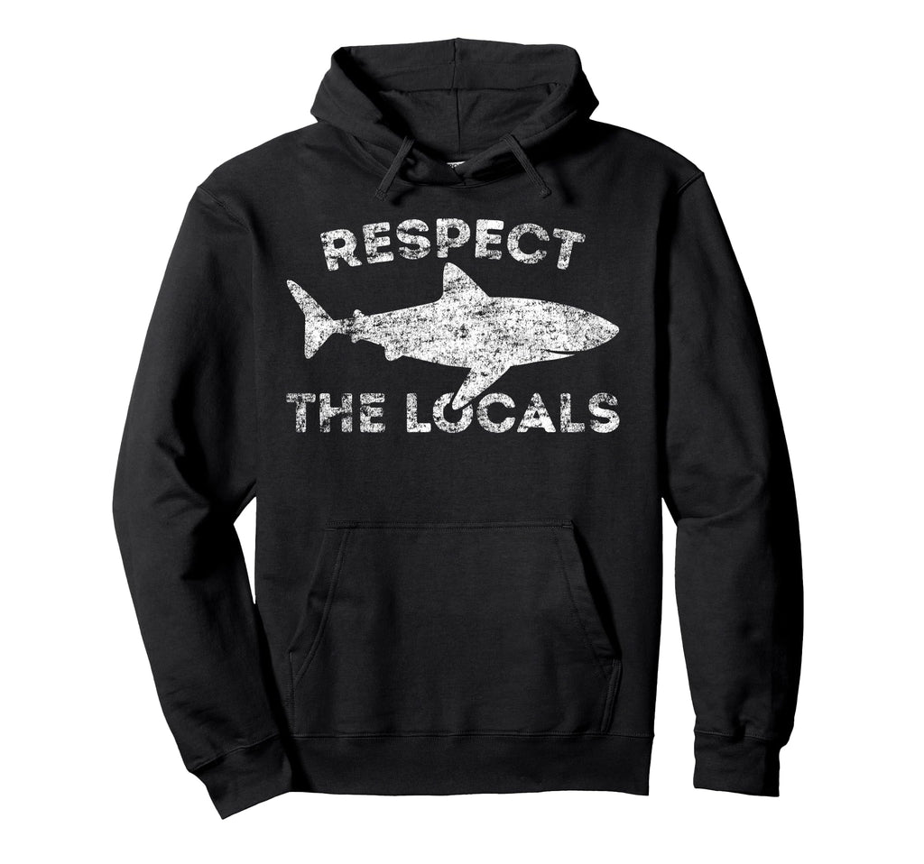 Funny Scuba Diving Respect Locals Hoodie - Novelty Apparel Unisex - T-Shirt, Sweatshirt, Hoodie