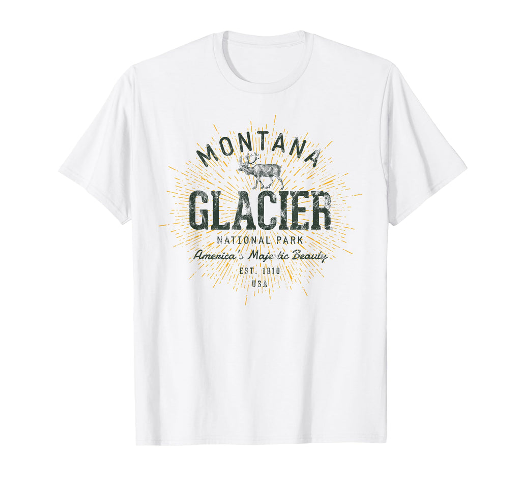 Glacier National Park T-Shirt - Graphic Print Men Women - T-Shirt, Sweatshirt, Hoodie