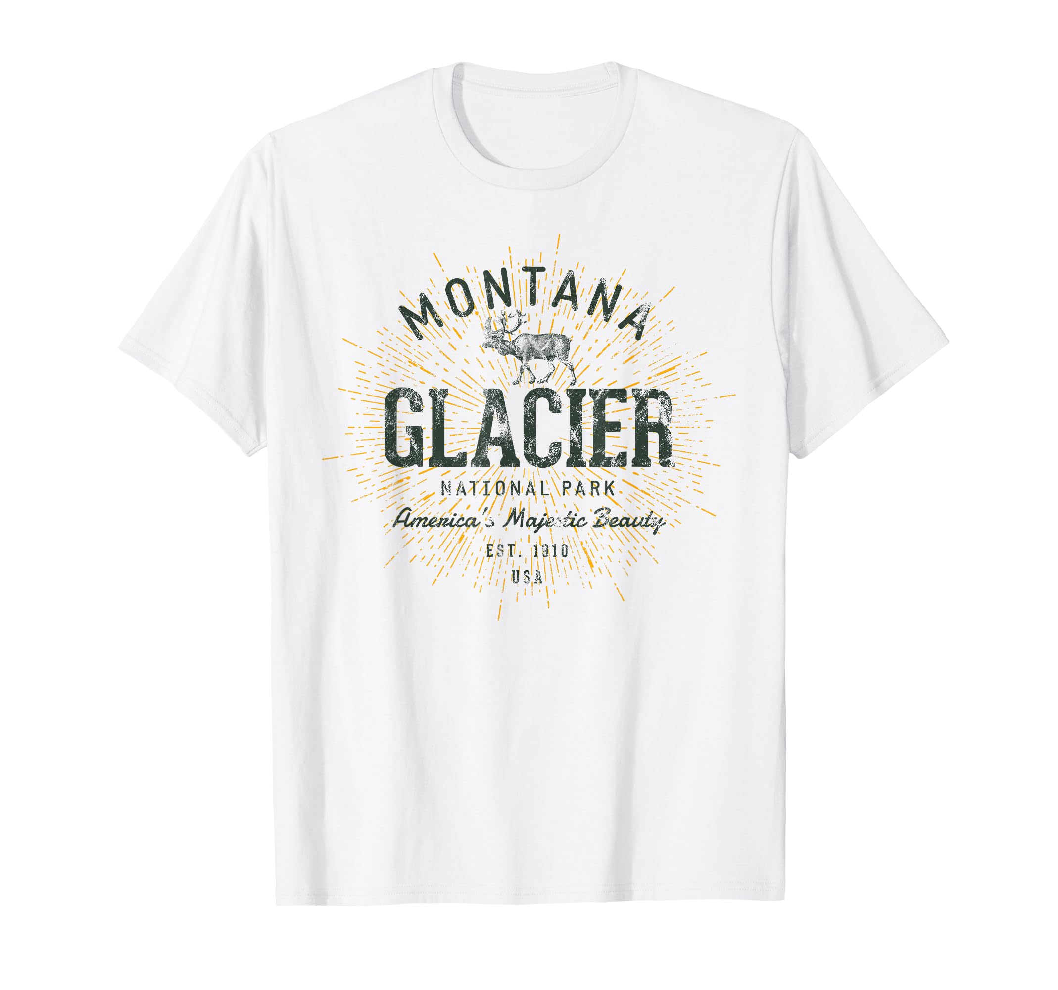 Glacier National Park T-Shirt - Graphic Print Men Women - T-Shirt, Sweatshirt, Hoodie