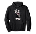 Cartoon Chicken Rooster Rock Hand Sign Hoodie - Novelty Apparel Unisex - T-Shirt, Sweatshirt, Hoodie