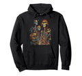 Hippie Boho Skeleton Art 74 Hoodie - Minimalist Print Men Women - T-Shirt, Sweatshirt, Hoodie