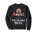Aunt Birthday Boho Rainbow Party Sweatshirt - Trendy Graphic Unisex - T-Shirt, Sweatshirt, Hoodie