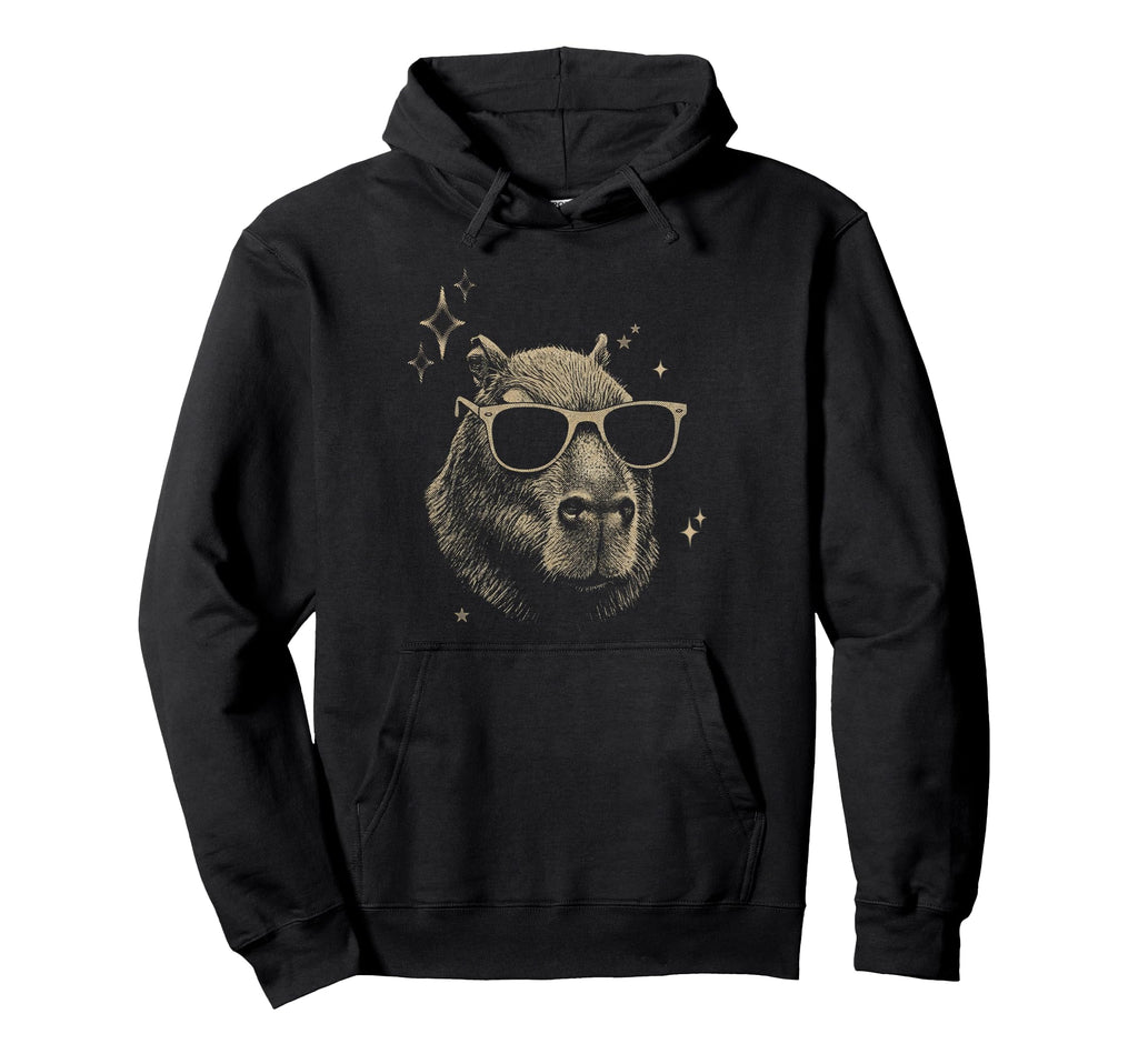 Y2K Capybara Sunglasses 90S 2000S Grunge Hoodie - Aesthetic Graphic Unisex - T-Shirt, Sweatshirt, Hoodie