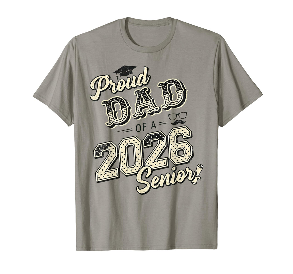 Proud Dad 2026 Senior Baseball Father T-Shirt - Novelty Apparel Men Women - T-Shirt, Sweatshirt, Hoodie