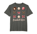 Baseball Mom Funny Coquette Bow T-Shirt - Custom Art Print for Adults - T-Shirt, Sweatshirt, Hoodie