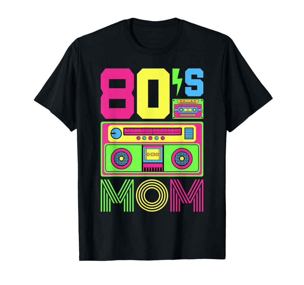 80S Mom 1980S Themed Party Costume T-Shirt - Custom Art Print for Adults - T-Shirt, Sweatshirt, Hoodie