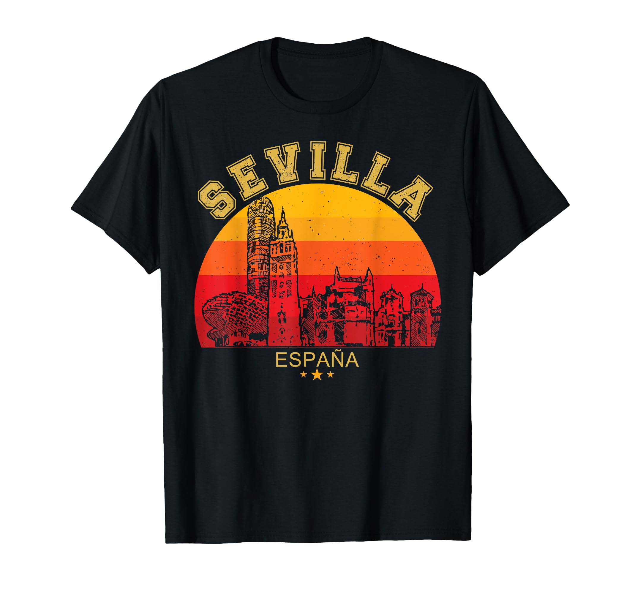 Sevilla Espa Seville Spain Sunset T-Shirt - Unique Graphic for Adults - T-Shirt, Sweatshirt, Hoodie