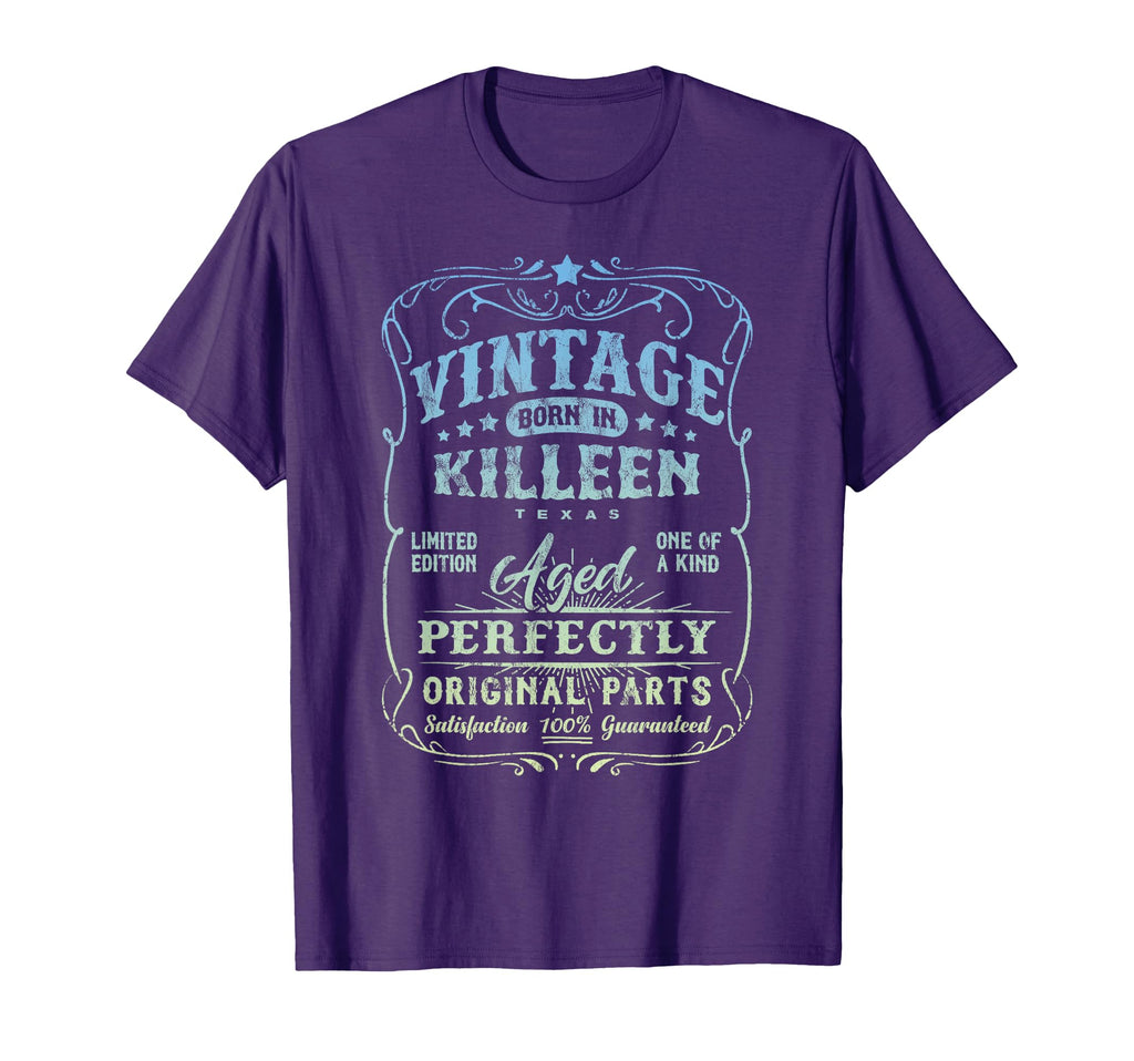 Born Killeen Texas Birthday T-Shirt - Aesthetic Graphic for Adults - T-Shirt, Sweatshirt, Hoodie
