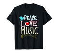 Peace Love Music Hippie Hipster Festival T-Shirt - Trendy Graphic Men Women - T-Shirt, Sweatshirt, Hoodie