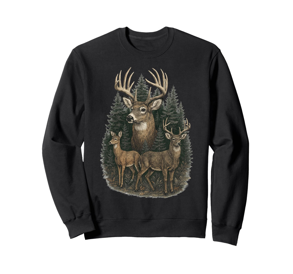 Grunge Deer 90S Sweatshirt - Unique Graphic Men Women - T-Shirt, Sweatshirt, Hoodie