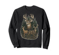 Grunge Deer 90S Sweatshirt - Unique Graphic Men Women - T-Shirt, Sweatshirt, Hoodie