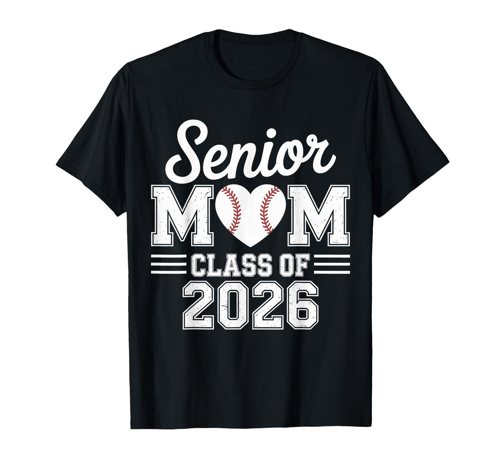 Senior Mom Class 2026 Baseball Proud T-Shirt - Minimalist Print Men Women - T-Shirt, Sweatshirt, Hoodie