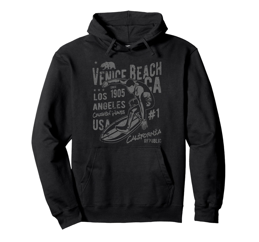 Venice Beach California Distressed Hoodie - Unique Graphic Men Women - T-Shirt, Sweatshirt, Hoodie