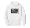 Raising Little Ballers Hoodie - Minimalist Print Men Women - T-Shirt, Sweatshirt, Hoodie