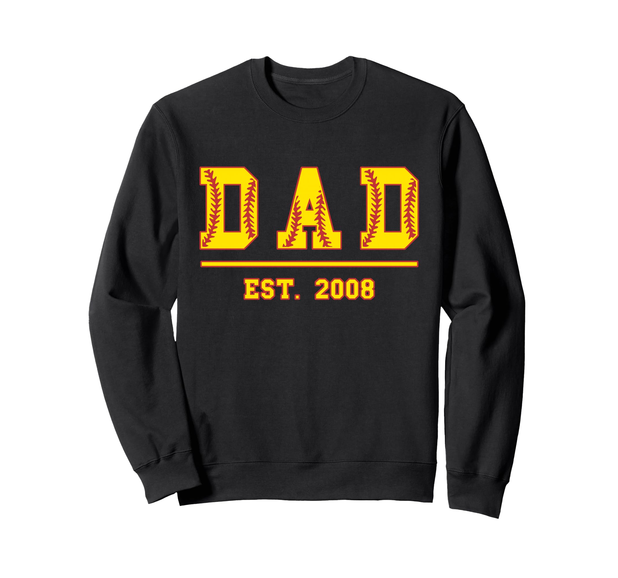 Dad Est 2008 Funny Sports Year Sweatshirt - Custom Art Print Unisex - T-Shirt, Sweatshirt, Hoodie