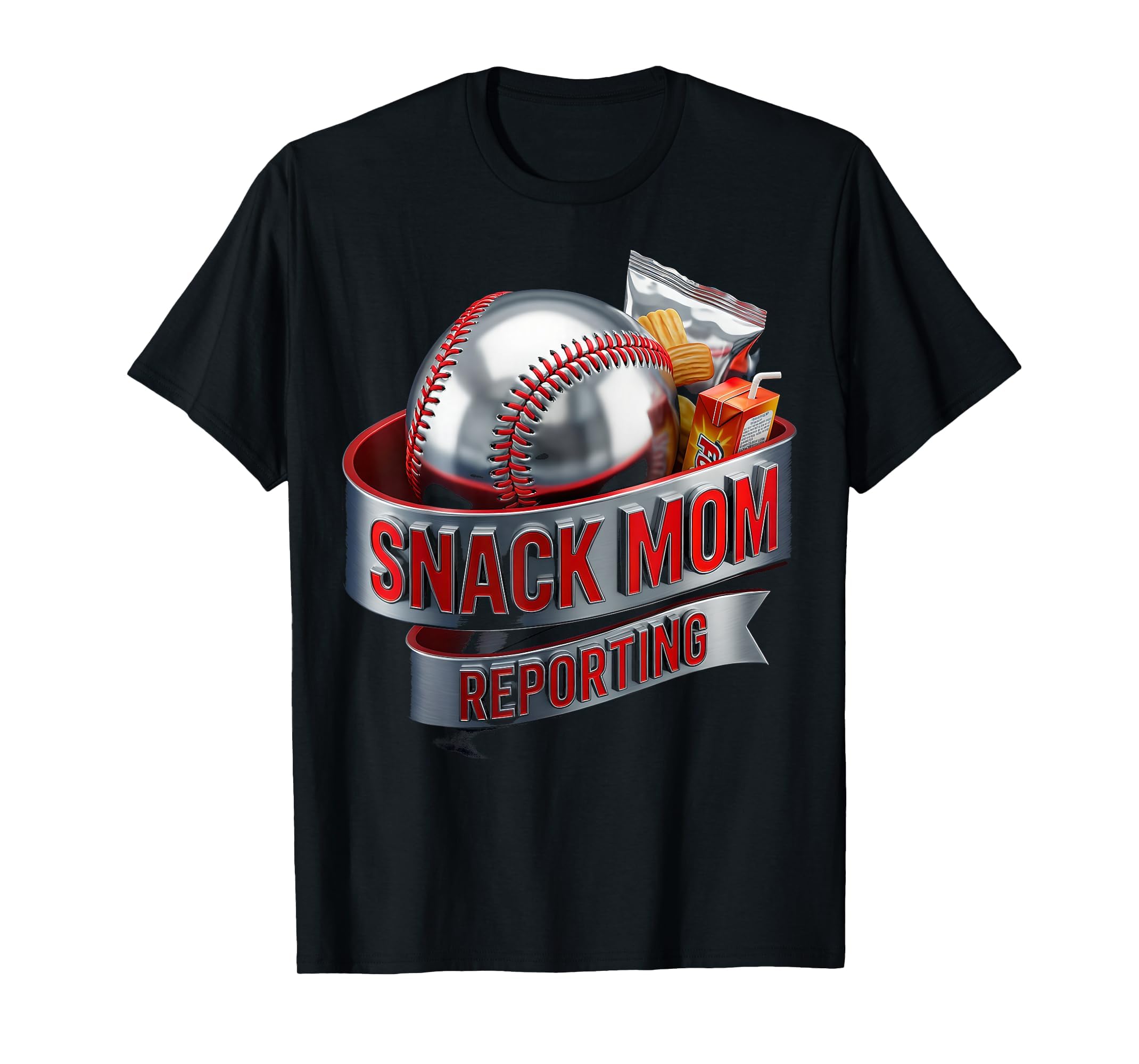Snack Mom Reporting Baseball Mom T-Shirt - Streetwear Style Men Women - T-Shirt, Sweatshirt, Hoodie