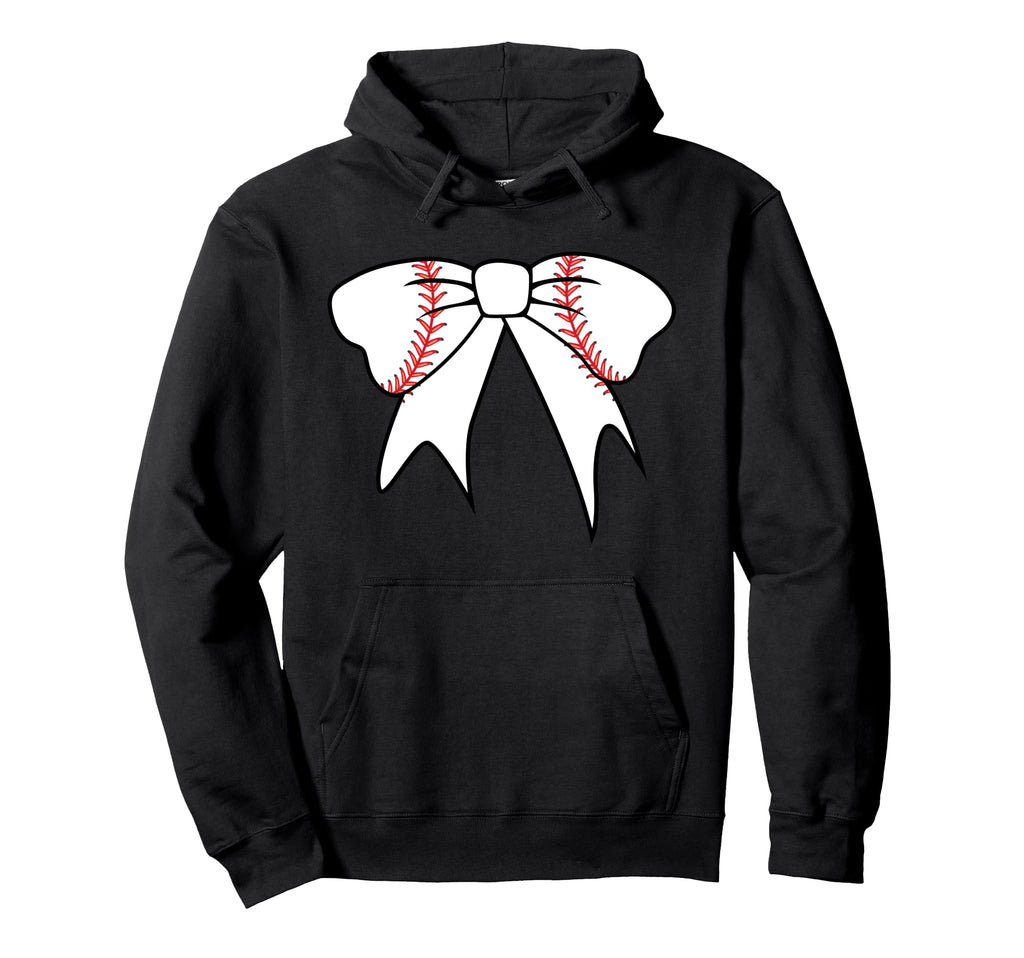 Baseball Mom Coquette Bow Baseball Mama Hoodie - Minimalist Print Unisex - T-Shirt, Sweatshirt, Hoodie