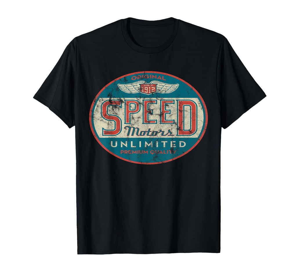 Speed Motor Distressed Shirts T-Shirt - Unique Graphic Unisex - T-Shirt, Sweatshirt, Hoodie