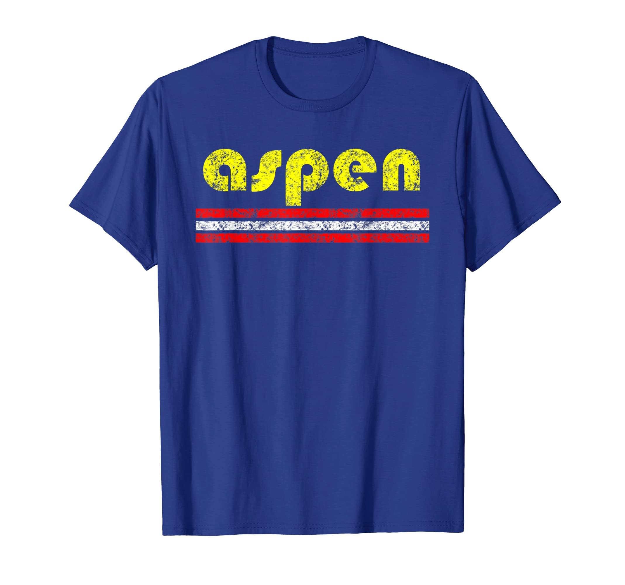 Aspen Colorado Weathered Stripe T-Shirt - Novelty Apparel Men Women - T-Shirt, Sweatshirt, Hoodie