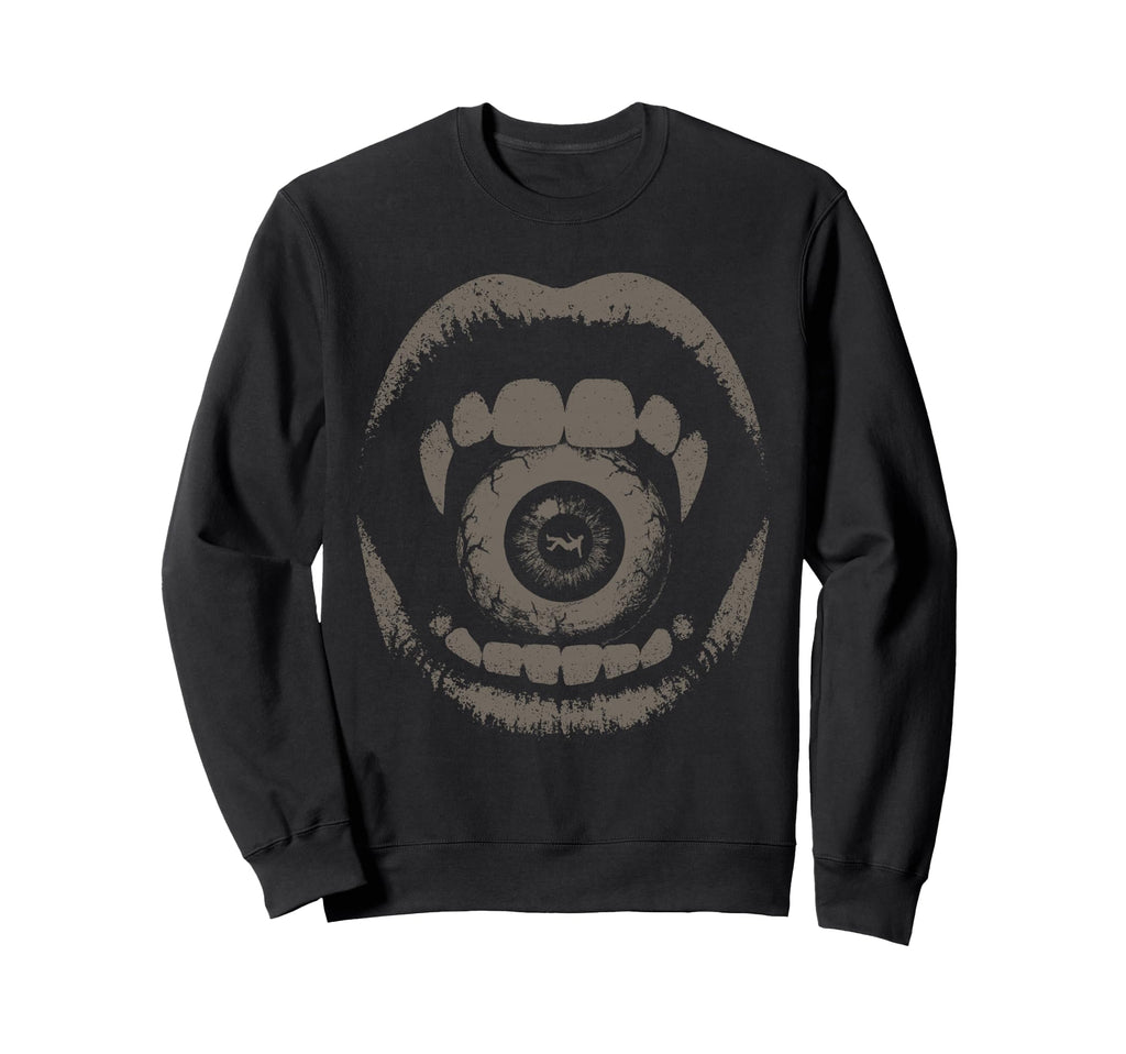 Vampire Fangs Eyeball Grunge Goth Sweatshirt - Aesthetic Graphic Men Women - T-Shirt, Sweatshirt, Hoodie