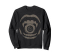 Vampire Fangs Eyeball Grunge Goth Sweatshirt - Aesthetic Graphic Men Women - T-Shirt, Sweatshirt, Hoodie
