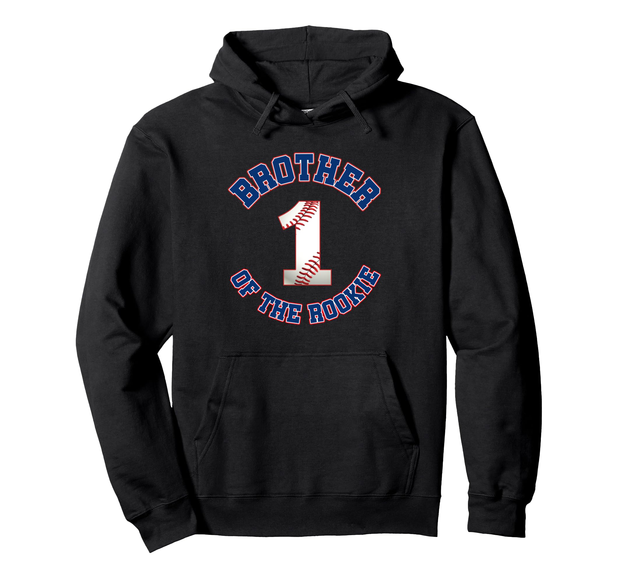 Brother Rookie 1St Birthday Baseball Hoodie - Graphic Print for Adults - T-Shirt, Sweatshirt, Hoodie