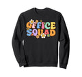 Office Squad Groovy Happy Flower Sweatshirt - Streetwear Style Men Women - T-Shirt, Sweatshirt, Hoodie